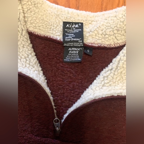 Women’s Small KUHL 1/4 Zip Alfpaca Fleece Sweater Mid Layer - Picture 7 of 16
